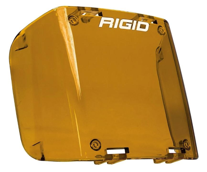 Rigid Industries Driving/ Fog Light Cover, D-SS ™ (dually Side Shooter), For Rigid D-SS Series, Amber, Polycarbonate – 32183