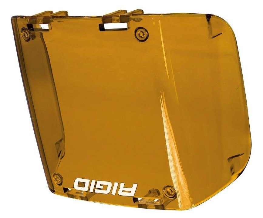 Rigid Industries Driving/ Fog Light Cover, D-SS ™ (dually Side Shooter), For Rigid D-SS Series, Amber, Polycarbonate – 32183