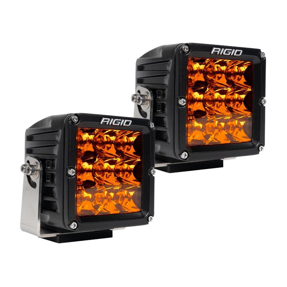 Rigid Industries Driving/ Fog Light, D-XL Pro, LED Bulb, 4 Inch Square, 55 Watt Bulbs Amp Draw 3.9 Amp, Spot Beam, 7128 Raw Lumens – 322214
