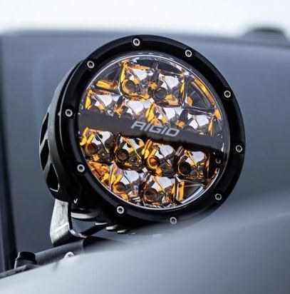 Rigid Industries Driving/ Fog Light, 360 Series, LED Bulb, Clear Bulbs, 4 Inch Round, 28 Watt, Driving Beam with Backlight, 3060 Raw Lumens – 36117