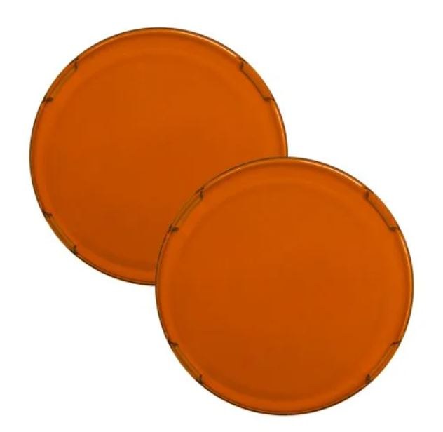 Rigid Industries Driving/ Fog Light Cover, 360-Series Pro, 4 Inch Round, Amber, Polycarbonate, Without Logo, Set of 2 – 363673