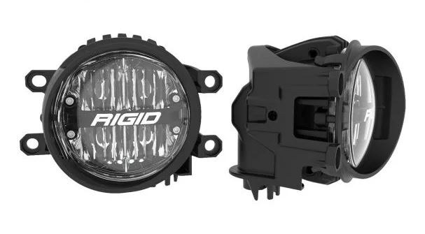 Rigid Industries Driving/ Fog Light, 360 Series, LED Bulb, SAE Selective Yellow LED, 4 Inch Round, 30 Watt Bulbs Amp Draw 2.14 Amp, Fog Beam – 37101