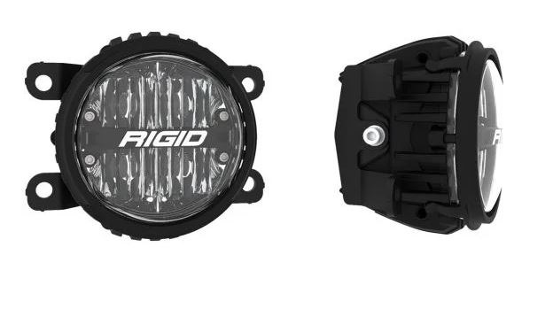 Rigid Industries Driving/ Fog Light, 360 Series, LED Bulb, SAE Selective Yellow LED, 4 Inch Round, 30 Watt Bulbs Amp Draw 2.14 Amp, Fog Beam – 37113
