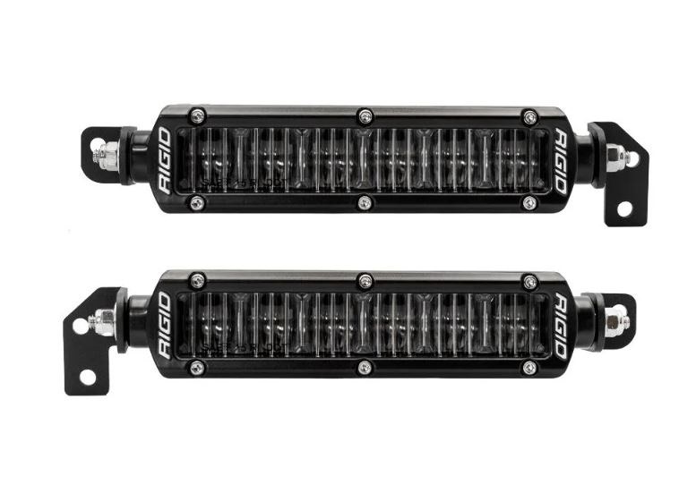 Rigid Industries Driving/ Fog Light, Sr-Series, LED Bulb, White Bulb, 6 Inch Rectangular, 21 Watt Bulbs at 1.5 Amp Draw, SAE Fog Beam – 37202