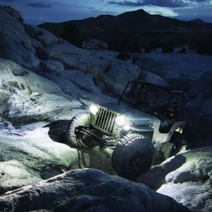 Rigid Industries Underbody Light Kit, A-Series Rock, Underbody Mount, LED, Cool White Light, Clear Lens, 16 Watts – 400203