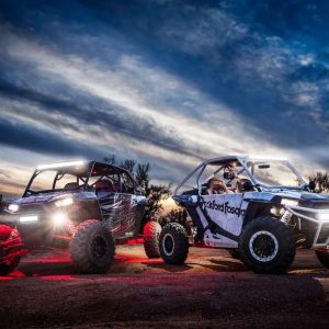 Rigid Industries Underbody Light Kit, A-Series Rock, Underbody Mount, LED, Red Light, Clear Lens, 16 Watts – 400213