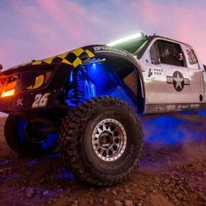 Rigid Industries Underbody Light Kit, A-Series Rock, Underbody Mount, LED, Blue Light, Clear Lens, 16 Watts – 400233