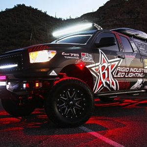 Rigid Industries Underbody Light Kit, A-Series Rock, Underbody Mount, LED, Red Light, Clear Lens, 24 Watts – 400263