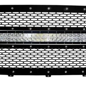 Rigid Industries Grille, Replacement, Mesh Pattern, Powder Coated, Black, Stainless Steel, With Ri Logo, With 30 Inch Rds Light Bar – 41550