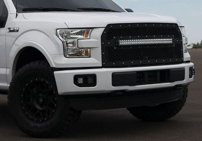 Rigid Industries Driving/ Fog Light Mounting Bracket, D-Series (dually), A-Pillar Mount, Mounts 2 D-Series Lights – 41626