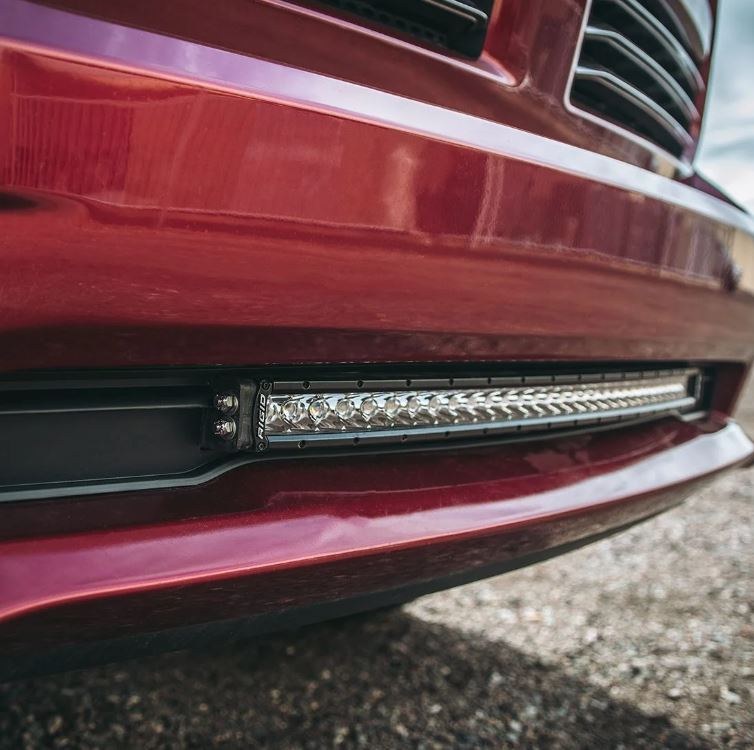 Rigid Industries Light Bar Mounting Kit, Bumper Mount, Mounts One 30 Inch Sr-Series/ Rds Sr-Series/ SAE/ Midnight Sr-Series Light Bar – 41671