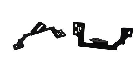 Rigid Industries Driving/ Fog Light Mounting Bracket, OE Front Bumper Mount, Mounts 1 Dually/ D2 Light Per Opening, Powder Coated, Black – 46541