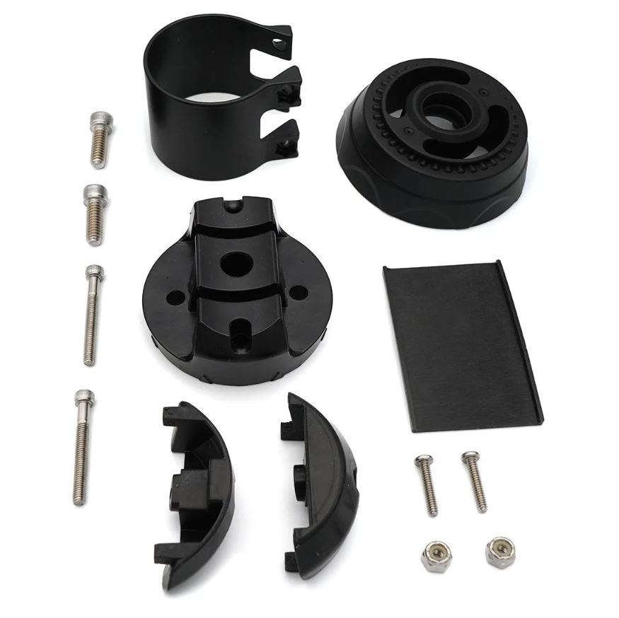 Rigid Industries Driving/ Fog Light Mounting Bracket, Clamp-On, Mounts One Light, Black, Single, With Mounting Hardware – 46594