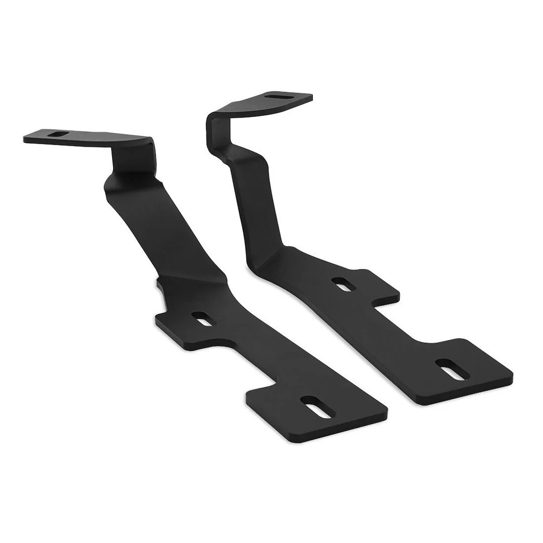 Rigid Industries Driving/ Fog Light Mounting Bracket, Bolt-On, Powder Coated, Mounts One Light, Black, Stainless Steel, Set of 2 – 46717