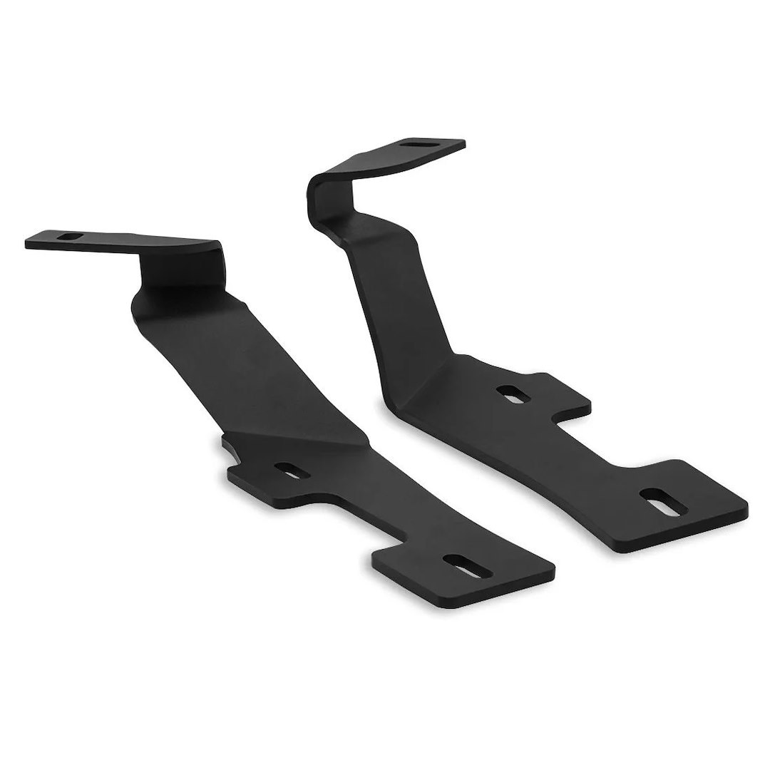Rigid Industries Driving/ Fog Light Mounting Bracket, Bolt-On, Powder Coated, Mounts One Light, Black, Stainless Steel, Set of 2 – 46719
