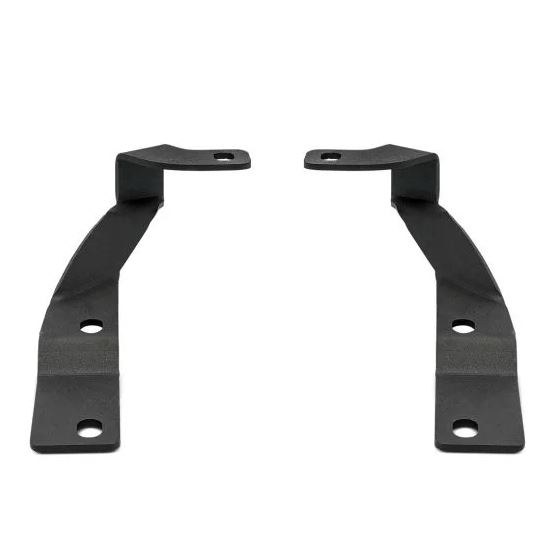 Rigid Industries Driving/ Fog Light Mounting Bracket, Bolt-On A-Pillar Mount, Powder Coated, Black, Stainless Steel, Set of 2 – 46728