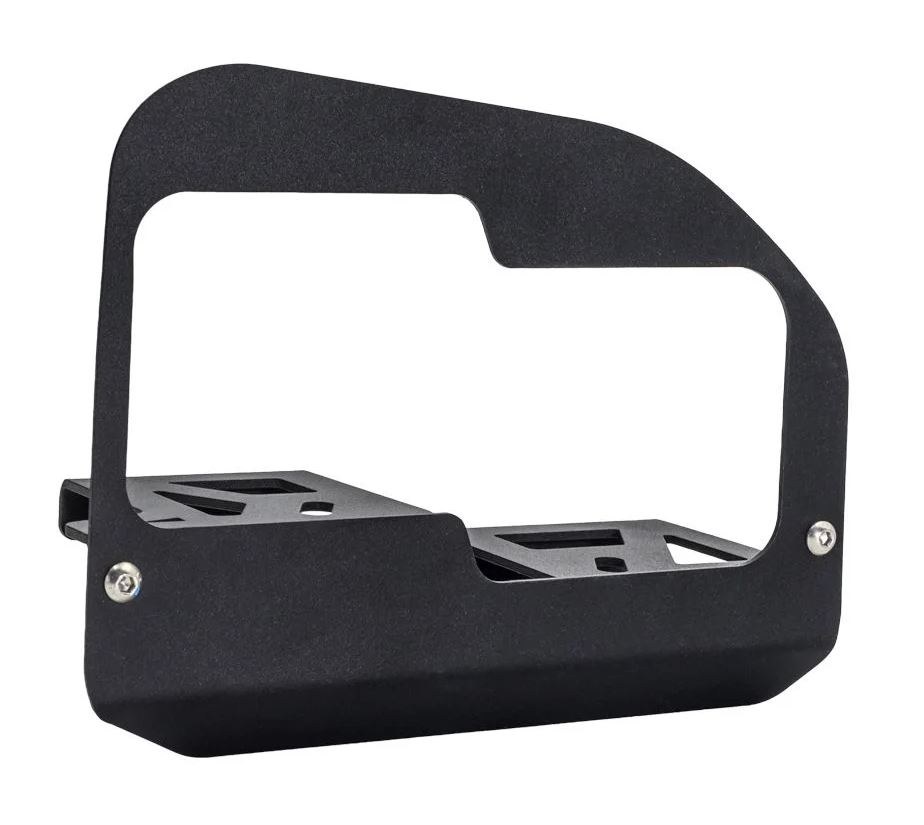 Rigid Industries Driving/ Fog Light Mounting Bracket, Bolt-On Mount, Powder Coated, Mounts Two D-Series Lights, Black, Stainless Steel – 46733