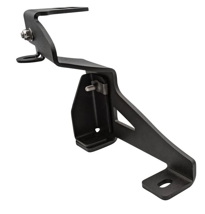 Rigid Industries Driving/ Fog Light Mounting Bracket, A-Pillar Mount, Powder Coated, Mounts One Light, Black, Stainless Steel – 46735