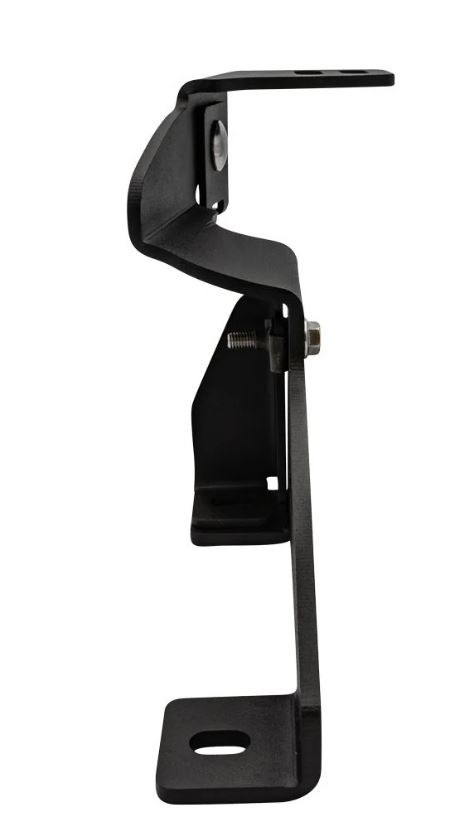 Rigid Industries Driving/ Fog Light Mounting Bracket, A-Pillar Mount, Powder Coated, Mounts One Light, Black, Stainless Steel – 46735