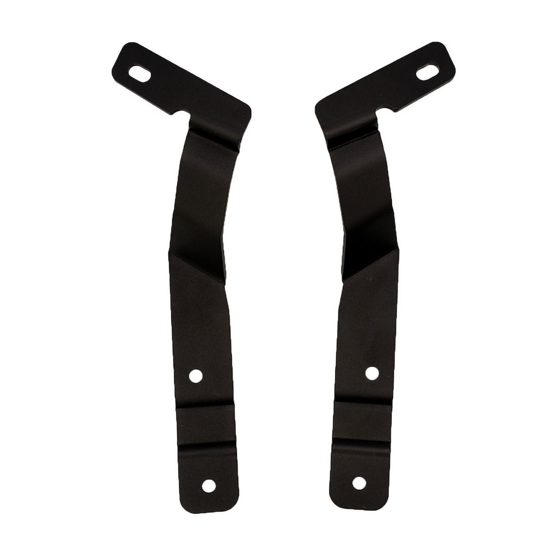 Rigid Industries Driving/ Fog Light Mounting Bracket, Bolt-On A-Pillar Mount, Powder Coated, Mounts Two Lights, Black, Stainless Steel – 46750