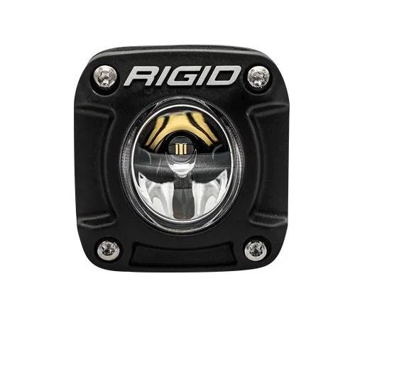 Rigid Industries Driving/ Fog Light, Revolve, LED Bulb, 2.3 Inch Square, 22 Watt Bulbs Amp Draw 1.4 Amp at 12 Volt, Spot Beam – 490613