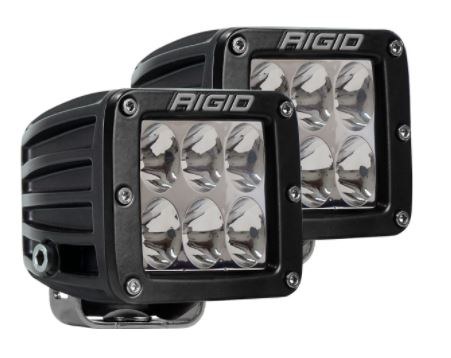 Rigid Industries Driving/ Fog Light, D2-Series (dually), LED Bulb, 6 LED Amber Bulb, 3-3/16 Inch Square, 34.5 Watt Bulbs Amp Draw 2.5 Amp – 502323