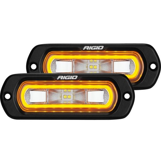 Rigid Industries Backup Light – LED, Sr-L Spreader Series, Flush Mount, 14 Watts, 1452 Raw Lumens, 1 Amp Draw, Set of 2 – 53223