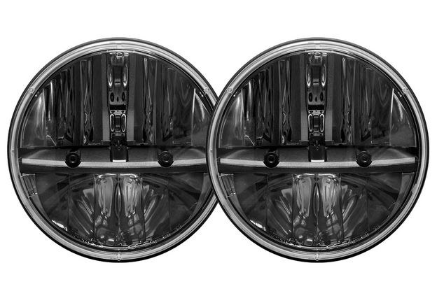 Rigid Industries Headlight Assembly, Truck-Lite ®, LED Bulb, Universal Standard Beam, Clear H13 LED Bulb, Clear Polycarbonate Lens – 55001