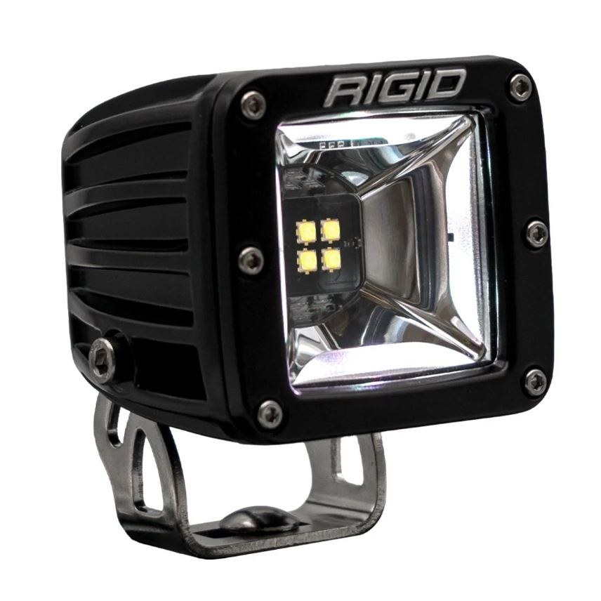 Rigid Industries Driving/ Fog Light, Radiance+, LED Bulb, 4 LED Clear Bulb, 3.2 Inch Square, 1.7 Amp Draw at 14 Volt, 24 Watt, 2970 Lumens – 682053
