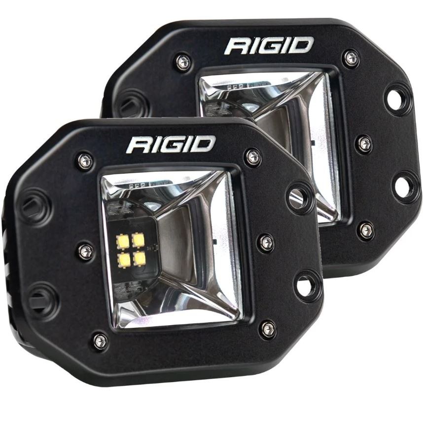 Rigid Industries Driving/ Fog Light, Radiance+, LED Bulb, 4 LED Clear Bulb, 4.8 Inch X 3.6 Inch Rectangular, 1.7 Amp Draw at 14 Volt, 24 Watt – 682153