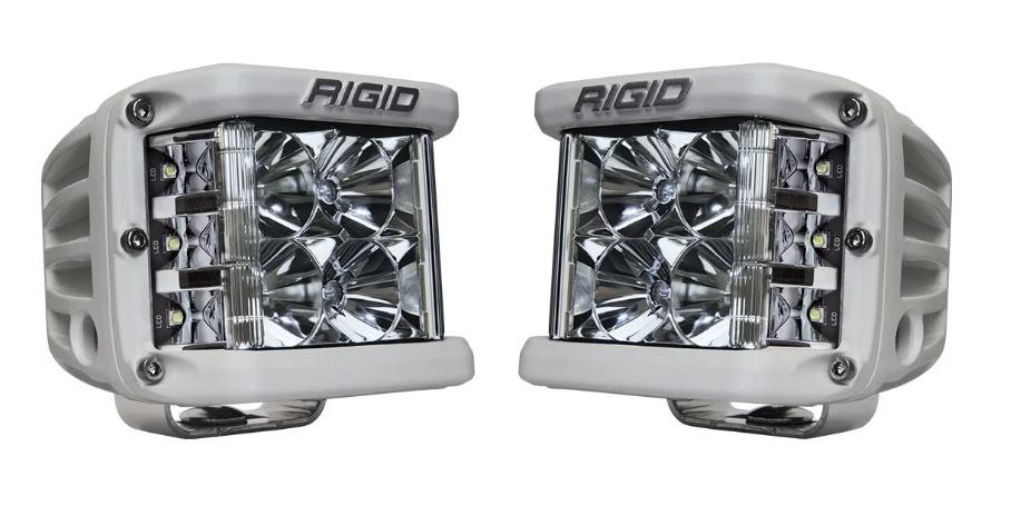Rigid Industries Driving/ Fog Light, D-SS ™ (dually Side Shooter), LED Bulb, 7 LED Clear Bulb, 3-3/16 Inch Square – 862113