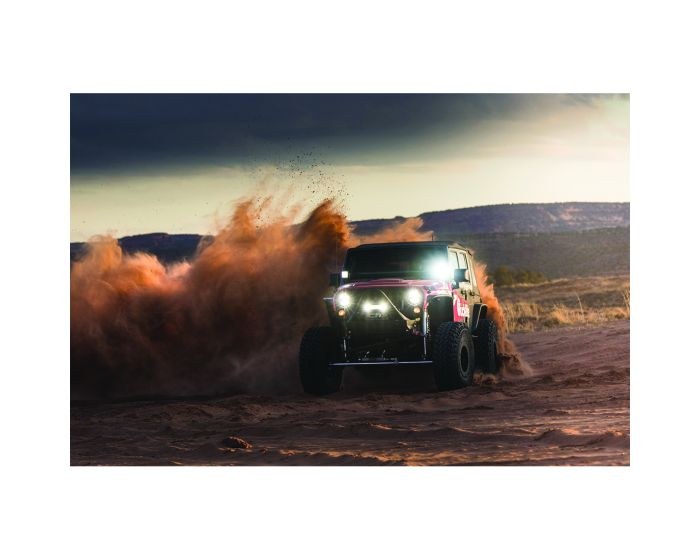 Rigid Industries Driving/ Fog Light, Srq Series, LED Bulb, 4 LED Clear Bulb, 4-5/16 Inch X 1-13/16 Inch Rectangular – 904113