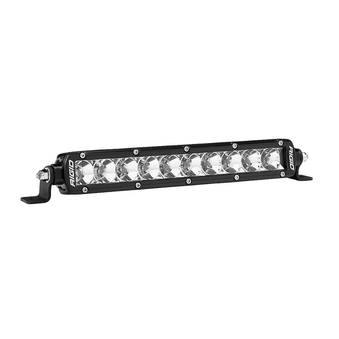 Rigid Industries Light Bar, Sr Series, LED, 10 Inch Length, Clear Bulb, 61 Watt/ 4.21 Amp Draw, Flood Beam, 7920 Raw Lumens – 910113