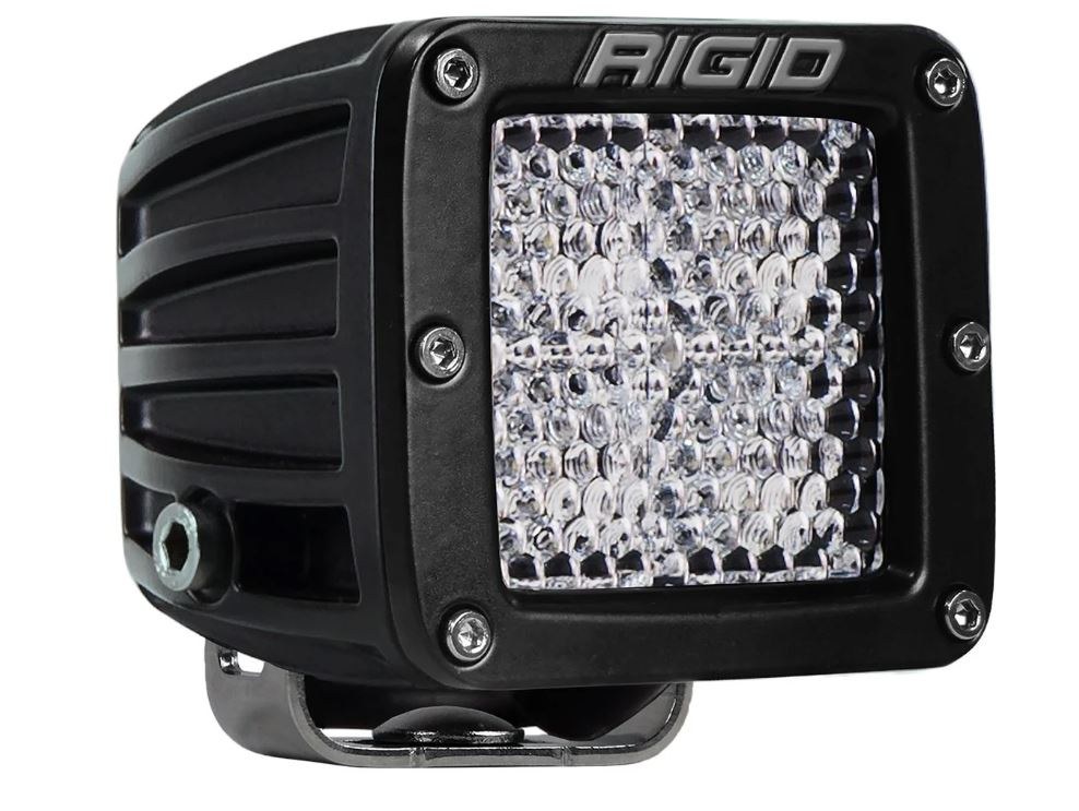 Rigid Industries Driving/ Fog Light, D-Series, LED Bulb, 4 LED Clear Bulb, 3 Inch Square, 30 Watt Bulbs Amp Draw 2.14 Amp – C201513-001