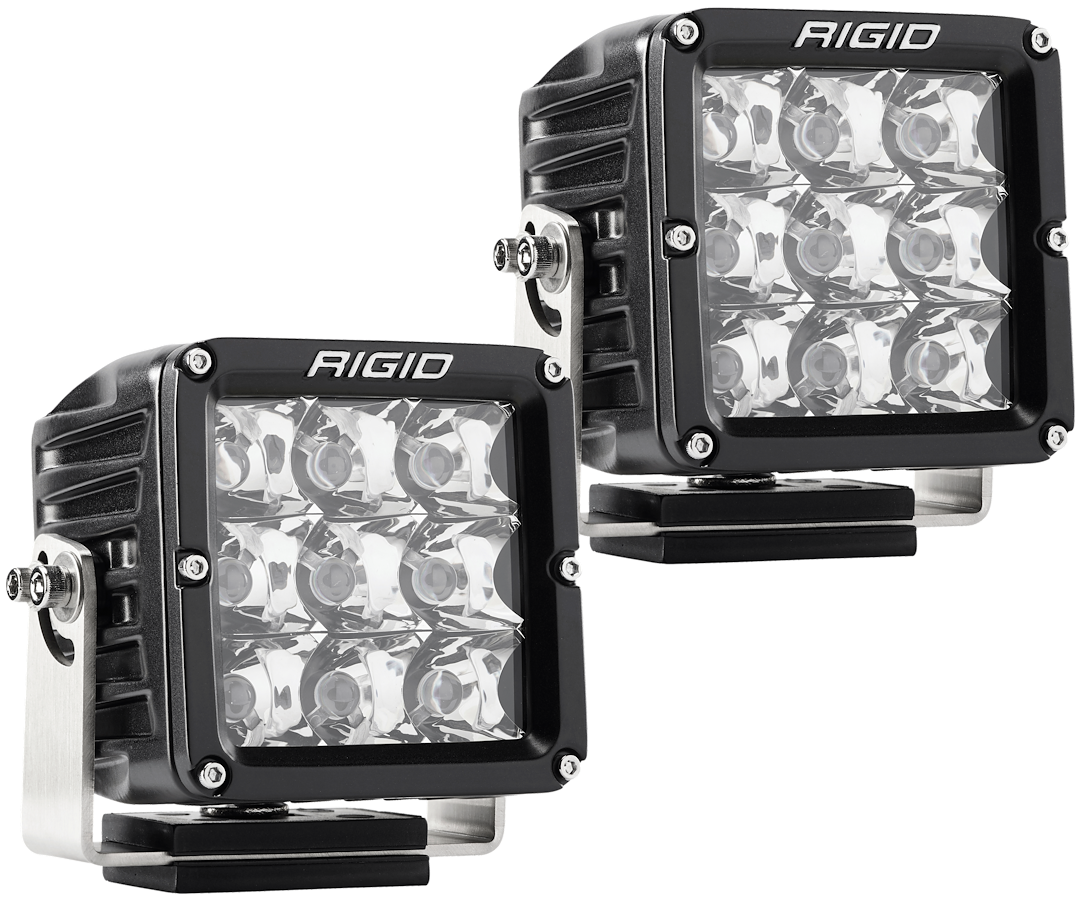 Rigid Industries Driving/ Fog Light, Dually XL, LED Bulb, Spot Beam, Clear Lens, Black Housing, Mining, Set of 2 – C322213-MDXL