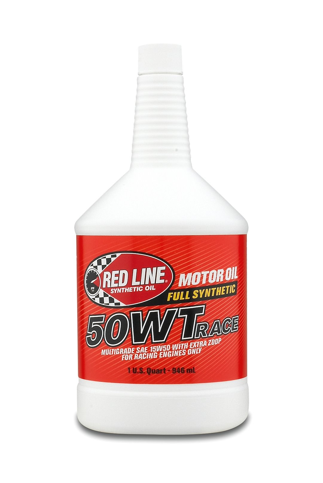 Red Line Oil, SAE 50WT (15W-50), Synthetic, 1 Quart Bottle, Single, Race Oil – 10504