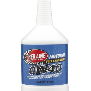 Red Line Oil, SAE 0W-40, Synthetic, 1 Quart Bottle, Single – 11104