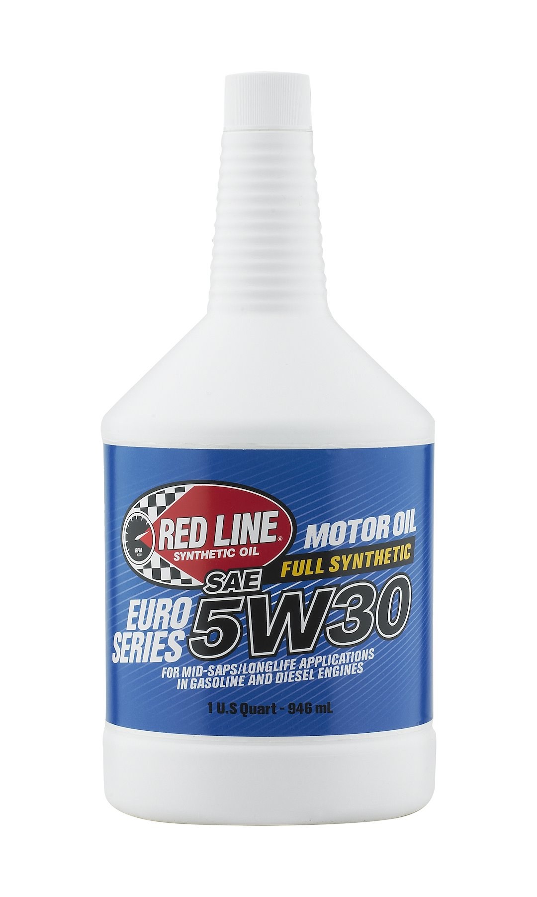 Red Line Oil, Euro-Series, SAE 5W-30, Fully Synthetic, 1 Quart Bottle, Single – 12304