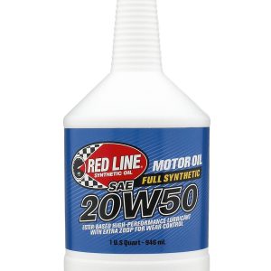Red Line Oil, SAE 20W-50, Synthetic, 1 Quart Bottle, Single – 12504
