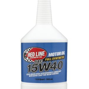 Red Line Oil, SAE 15W-40, Synthetic, 1 Quart Bottle, Single – 21404