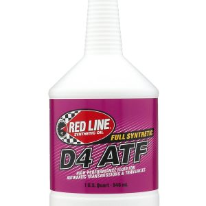 Red Line Auto Trans Fluid, D4 ATF, Full Synthetic, 1 Quart Bottle, Single – 30504