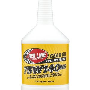 Red Line Gear Oil, Single, 1 Quart Bottle, 75W-140 Ns, Synthetic, GL-5 Gear Oil – 57104