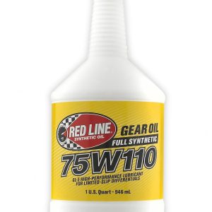 Red Line Gear Oil, Single, 1 Quart Bottle, SAE 75W-110, Synthetic, GL-5 Gear Oil – 57804