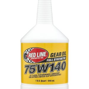 Red Line Gear Oil, Single, 1 Quart Bottle, 75W-140, Synthetic, GL-5 Gear Oil – 57914