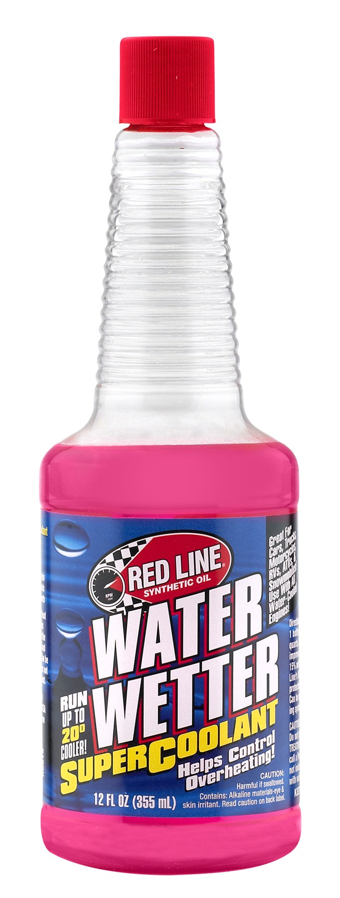 Red Line Coolant Additive, Waterwetter ®, Used with Anti-Freeze and Water, Street, 12 Ounce Bottle, Single – 80204