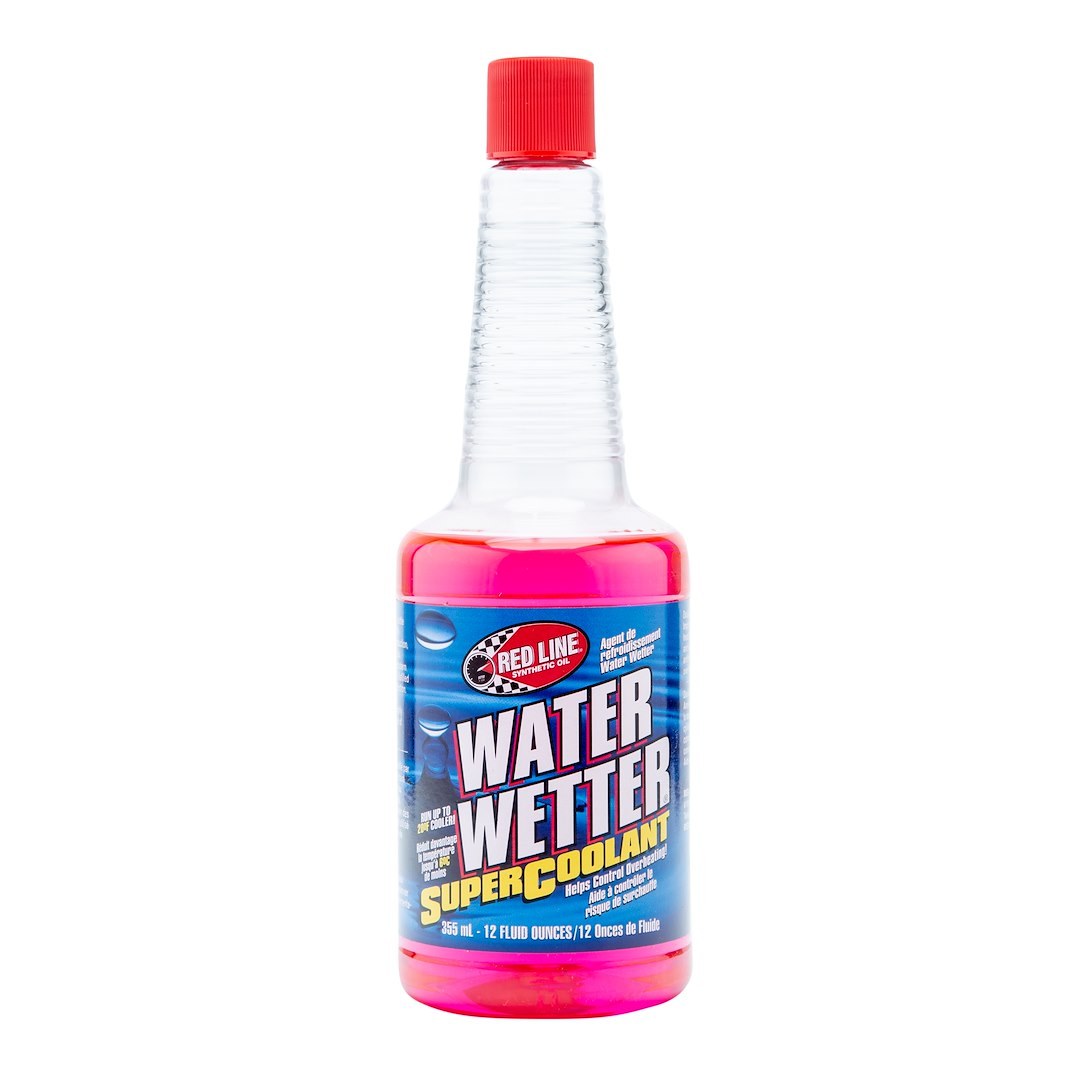 Red Line Coolant Additive, Waterwetter ®, Used with Anti-Freeze and Water, Racing, 12 Ounce Bottle, Single – 80244