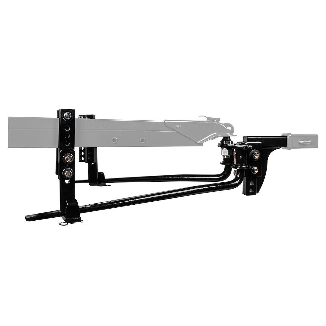 Reese Weight Distribution Hitch, Round Bar, 800 Pound Tongue Weight/ 8000 Pound Gross Trailer Weight Capacity, Clamp-On – 49912