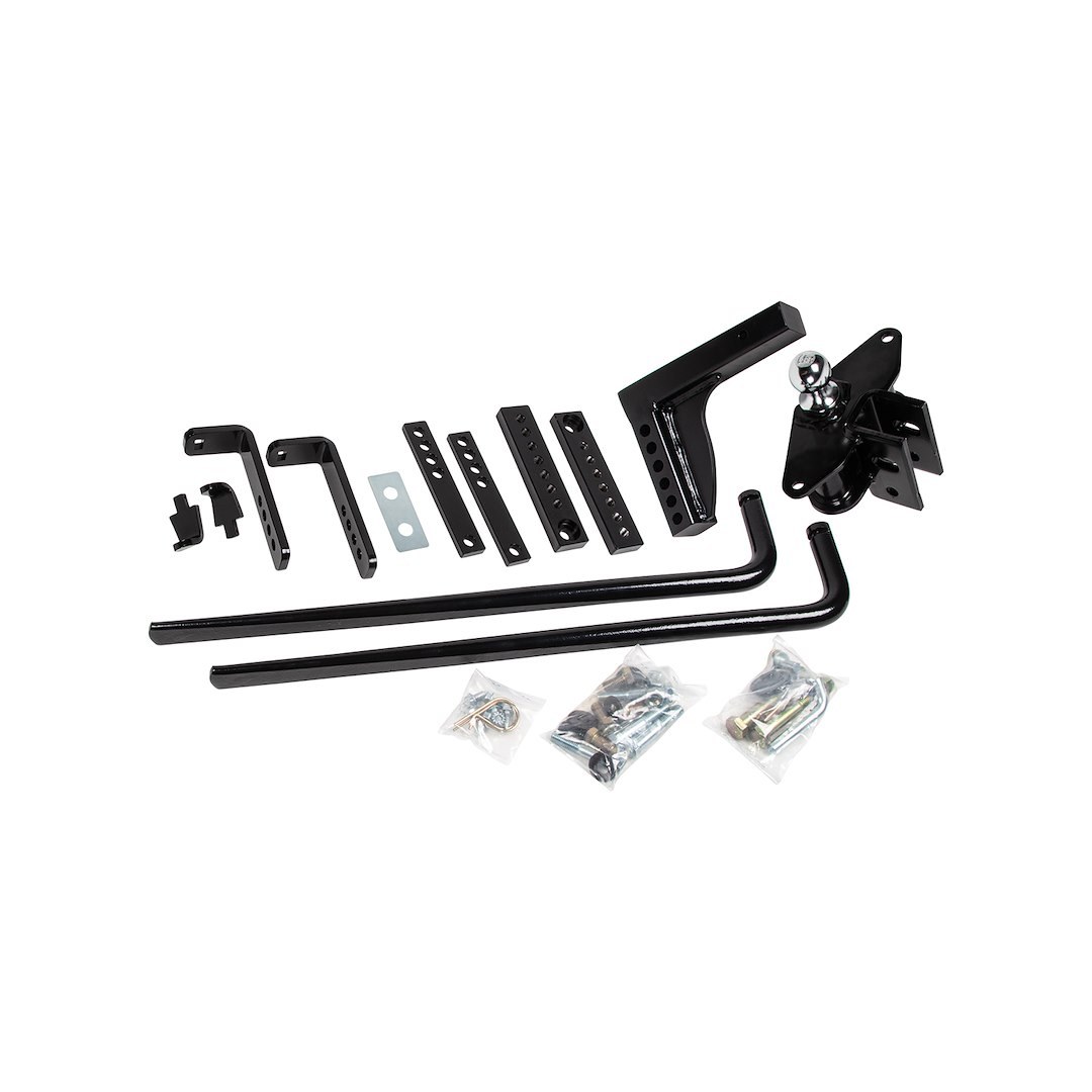 Reese Weight Distribution Hitch, Round Bar, 800 Pound Tongue Weight/ 8000 Pound Gross Trailer Weight Capacity, Clamp-On – 49912