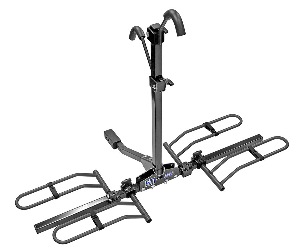Reese Bike Rack, Explorer, 1-1/4 Inch and 2 Inch Receiver Hitch Mount, Holds 2 Bikes, Up to 90 Pound Weight Capacity, Bike Tire Clamp – 63134