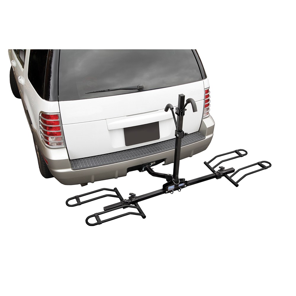 Reese Bike Rack, Explorer, 1-1/4 Inch and 2 Inch Receiver Hitch Mount, Holds 2 Bikes, Up to 90 Pound Weight Capacity, Bike Tire Clamp – 63134
